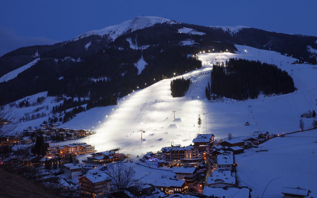 Night skiing in Hinterglemm and Leogang