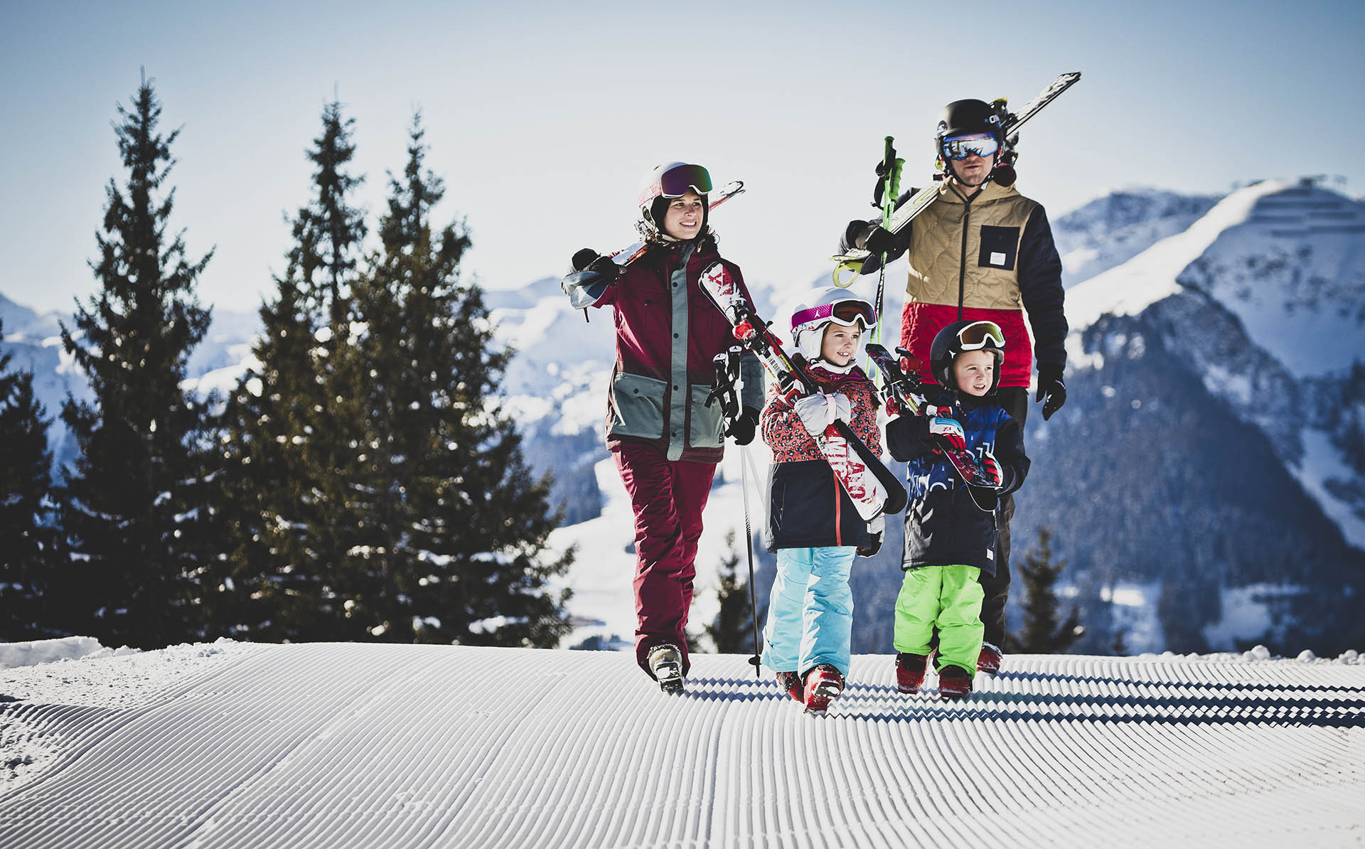 Skifahren im Salzburger Land in Saalbach Hinterglemm