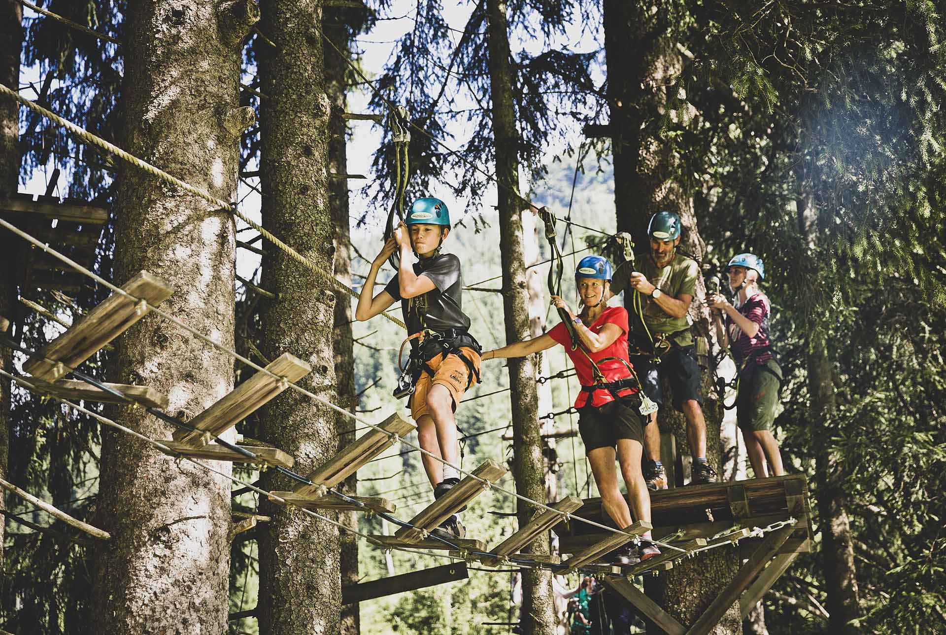 Hochseilpark in Saalbach Hinterglemm - Action pur fuer die Familie